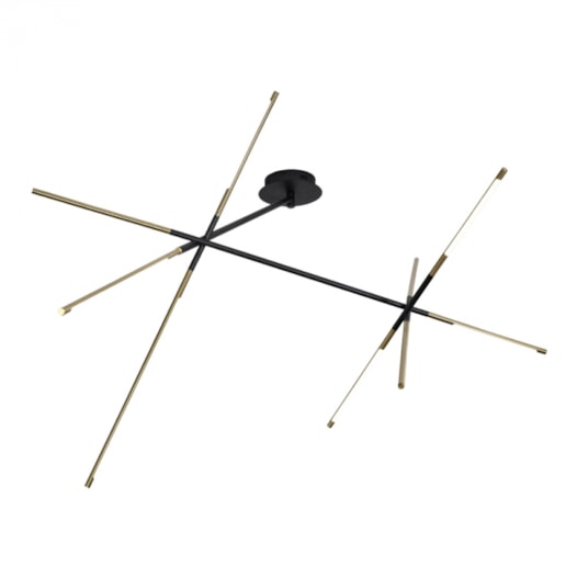 PLAFON DE SOBREPOR LED LAMAR 3000K 58W BIVOLT PRETO E DOURADO | STUDIOLUCE PL1665 PLAFON DE SOBREPOR LED LAMAR 3000K 58W BIVOLT PRETO E DOURADO | STUDIOLUCE PL1665