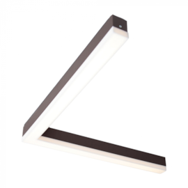 PLAFON DE SOBREPOR LED LINEA L 3000K 23W 110V 55X55X5,5CM METAL E ACRÍLICO | BELLA ITALIA PL8820-110 PLAFON DE SOBREPOR LED LINEA L 3000K 23W 110V 55X55X5,5CM METAL E ACRÍLICO | BELLA ITALIA PL8820-110