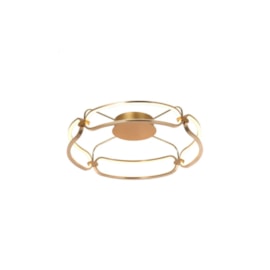 PLAFON DE SOBREPOR LED LÚMINA ALUMÍNIO DOURADO BIVOLT ø60CM x 17CM 3000K | BELLA ILUMINAÇÃO BB016LG PLAFON DE SOBREPOR LED LÚMINA ALUMÍNIO DOURADO BIVOLT ø60CM x 17CM 3000K | BELLA ILUMINAÇÃO BB016LG