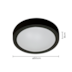 PLAFON DE SOBREPOR LED MENY REDONDO 3000K 35W BIVOLT Ø50X8CM POLICARBONATO PRETO | NORDECOR 2347