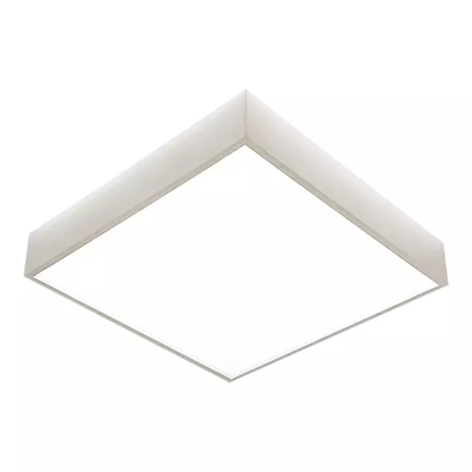 PLAFON DE SOBREPOR LED MOLD QUADRADO 4000K 56W BIVOLT 43,5X43,5X9,2CM ALUMÍNIO | USINA 19710/48LED4