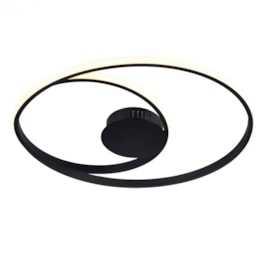 PLAFON DE SOBREPOR LED ÓRBITA REDONDO 3000K 60W BIVOLT Ø69CM ALUMÍNIO E SILICONE PRETO | BELLA ILUMINAÇÃO GD007LB PLAFON DE SOBREPOR LED ÓRBITA REDONDO 3000K 60W BIVOLT Ø69CM ALUMÍNIO E SILICONE PRETO | BELLA ILUMINAÇÃO GD007LB