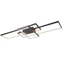 PLAFON DE SOBREPOR LED PUZZLE 3000K 90W BIVOLT 105X42X10CM METAL PRETO | SKYLIGHT SKY-3072PT PLAFON DE SOBREPOR LED PUZZLE 3000K 90W BIVOLT 105X42X10CM METAL PRETO | SKYLIGHT SKY-3072PT