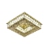 PLAFON DE SOBREPOR LED QUADRADO 28W BIVOLT CRISTAL E METAL DOURADO E TRANSPARENTE | SINDORA DCX00195 PLAFON DE SOBREPOR LED QUADRADO 28W BIVOLT CRISTAL E METAL DOURADO E TRANSPARENTE | SINDORA DCX00195