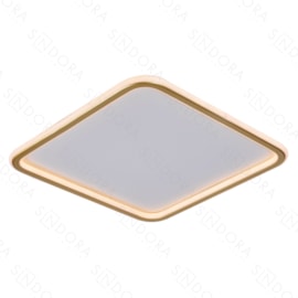 PLAFON DE SOBREPOR LED QUADRADO 3000K 59W BIVOLT 40X40CM METAL DOURADO | SINDORA ILUMINAÇÃO DCX03117 PLAFON DE SOBREPOR LED QUADRADO 3000K 59W BIVOLT 40X40CM METAL DOURADO | SINDORA ILUMINAÇÃO DCX03117