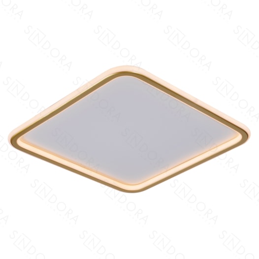 PLAFON DE SOBREPOR LED QUADRADO 3000K 59W BIVOLT 40X40CM METAL DOURADO | SINDORA ILUMINAÇÃO DCX03117 PLAFON DE SOBREPOR LED QUADRADO 3000K 59W BIVOLT 40X40CM METAL DOURADO | SINDORA ILUMINAÇÃO DCX03117
