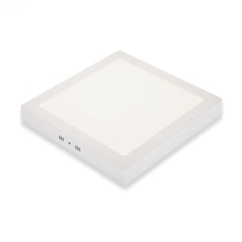 PLAFON DE SOBREPOR LED QUADRADO 6500K 18W BIVOLT 20,9X20,9X2,8CM BRANCO | PIX ILUMINAÇÃO 36504290