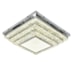 PLAFON DE SOBREPOR LED QUADRADO 72W BIVOLT 60X60CM CRISTAL E METAL CROMADO E TRANSPARENTE | SINDORA DCX00742 PLAFON DE SOBREPOR LED QUADRADO 72W BIVOLT 60X60CM CRISTAL E METAL CROMADO E TRANSPARENTE | SINDORA DCX00742
