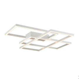 PLAFON DE SOBREPOR LED QUADRUS 2700K 86W BIVOLT 104,5X68CM ALUMÍNIO E ACRÍLICO BRANCO | +LUZ PL-099/86.27BF PLAFON DE SOBREPOR LED QUADRUS 2700K 86W BIVOLT 104,5X68CM ALUMÍNIO E ACRÍLICO BRANCO | +LUZ PL-099/86.27BF