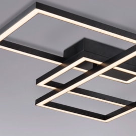 PLAFON DE SOBREPOR LED QUADRUS 2700K 86W BIVOLT 104,5X68CM ALUMÍNIO E ACRÍLICO BRANCO | +LUZ PL-099/86.27PF PLAFON DE SOBREPOR LED QUADRUS 2700K 86W BIVOLT 104,5X68CM ALUMÍNIO E ACRÍLICO BRANCO | +LUZ PL-099/86.27PF