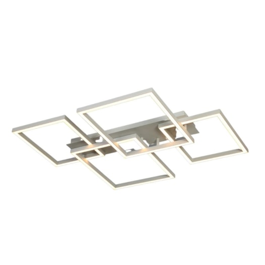 PLAFON DE SOBREPOR LED QUATTRO 2700K 86W BIVOLT 90,8X71,2CM ALUMÍNIO E ACRÍLICO BRANCO | +LUZ PL-098/86.27BF PLAFON DE SOBREPOR LED QUATTRO 2700K 86W BIVOLT 90,8X71,2CM ALUMÍNIO E ACRÍLICO BRANCO | +LUZ PL-098/86.27BF