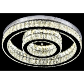 PLAFON DE SOBREPOR LED REDONDO 21W BIVOLT Ø40X8,5CM CRISTAL E METAL CROMADO E TRANSPARENTE | SINDORA DCX00182 PLAFON DE SOBREPOR LED REDONDO 21W BIVOLT Ø40X8,5CM CRISTAL E METAL CROMADO E TRANSPARENTE | SINDORA DCX00182