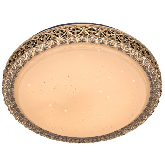 PLAFON DE SOBREPOR LED REDONDO 3000K 12W BIVOLT Ø28X6,5CM CRISTAL E METAL BRANCO | SINDORA ILUMINAÇÃO DCX00338 PLAFON DE SOBREPOR LED REDONDO 3000K 12W BIVOLT Ø28X6,5CM CRISTAL E METAL BRANCO | SINDORA ILUMINAÇÃO DCX00338