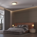 PLAFON DE SOBREPOR LED REDONDO 3000K 50W BIVOLT DOURADO | NORDECOR 2745