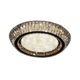 PLAFON DE SOBREPOR LED REDONDO 54W BIVOLT Ø45X18CM CRISTAL E METAL CROMADO E TRANSPARENTE | SINDORA DCX00163 PLAFON DE SOBREPOR LED REDONDO 54W BIVOLT Ø45X18CM CRISTAL E METAL CROMADO E TRANSPARENTE | SINDORA DCX00163