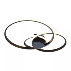 PLAFON DE SOBREPOR LED RING REDONDO 3000K 41W BIVOLT Ø57X8CM ALUMÍNIO E ABS PRETO | SL ILUMINAÇÃO 2023/20/30/40-149 PLAFON DE SOBREPOR LED RING REDONDO 3000K 41W BIVOLT Ø57X8CM ALUMÍNIO E ABS PRETO | SL ILUMINAÇÃO 2023/20/30/40-149