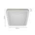 PLAFON DE SOBREPOR LED SENY QUADRADO 3000K 35W BIVOLT 50X50X7CM POLICARBONATO BRANCO | NORDECOR 2213