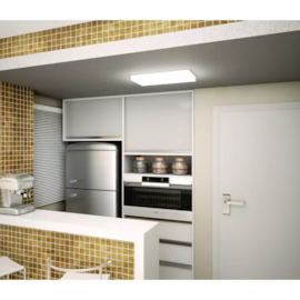 PLAFON DE SOBREPOR LED SLIM RETANGULAR 3000K 46W 110V 120X15X5CM BRANCO | BELLA ITALIA PL5215-110 PLAFON DE SOBREPOR LED SLIM RETANGULAR 3000K 46W 110V 120X15X5CM BRANCO | BELLA ITALIA PL5215-110