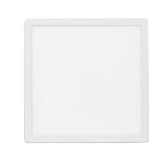 PLAFON DE SOBREPOR LED SMART QUADRADO 6000K 24W BIVOLT 27,9X27,9X2,7CM BRANCO | GAYA 9857