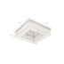 PLAFON DE SOBREPOR LED SOPHI QUADRADO 3000K 60W BIVOLT 60X60X14CM PRATA | NORDECOR 2399