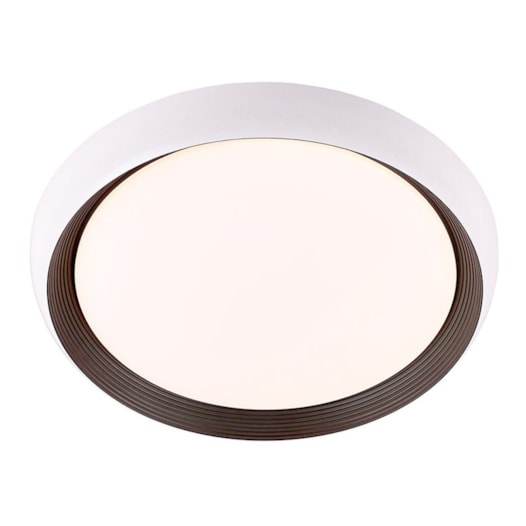 PLAFON DE SOBREPOR LED SUNNY REDONDO 3000K 36W BIVOLT Ø50X9CM METAL E ACRÍLICO BRANCO E CAFÉ | USINA IMPORTS UI20315/50BTCF PLAFON DE SOBREPOR LED SUNNY REDONDO 3000K 36W BIVOLT Ø50X9CM METAL E ACRÍLICO BRANCO E CAFÉ | USINA IMPORTS UI20315/50BTCF