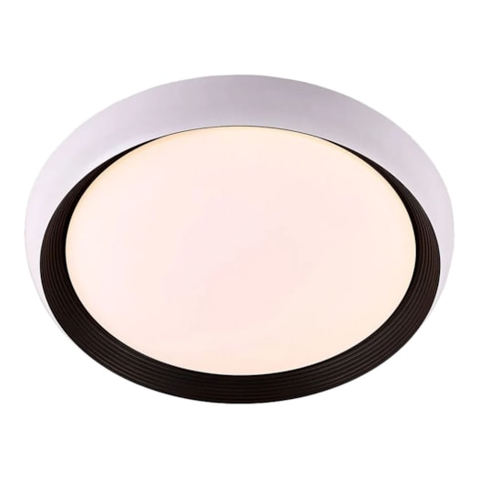 PLAFON DE SOBREPOR LED SUNNY REDONDO 3000K 36W BIVOLT Ø50X9CM METAL E ACRÍLICO PRETO E BRANCO | USINA IMPORTS UI20315/50PTBT PLAFON DE SOBREPOR LED SUNNY REDONDO 3000K 36W BIVOLT Ø50X9CM METAL E ACRÍLICO PRETO E BRANCO | USINA IMPORTS UI20315/50PTBT