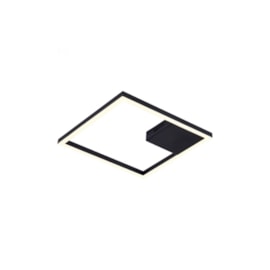 PLAFON DE SOBREPOR LED TEC QUADRADO 3000K 30W BIVOLT 40X40X4CM ALUMÍNIO E SILICONE PRETO | BELLA ILUMINAÇÃO GD014B PLAFON DE SOBREPOR LED TEC QUADRADO 3000K 30W BIVOLT 40X40X4CM ALUMÍNIO E SILICONE PRETO | BELLA ILUMINAÇÃO GD014B