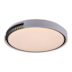 PLAFON DE SOBREPOR LED TRAMA REDONDO 3000K 36W BIVOLT Ø50CM METAL E PVC BRANCO E CHAMPAGNE | USINA IMPORTS UI2007