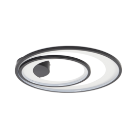 PLAFON DE SOBREPOR LED ZAHAL DUO REDONDO 3000K 54W BIVOLT PRETO | NORDECOR 2516 PLAFON DE SOBREPOR LED ZAHAL DUO REDONDO 3000K 54W BIVOLT PRETO | NORDECOR 2516