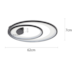 PLAFON DE SOBREPOR LED ZAHAL DUO REDONDO 3000K 54W BIVOLT PRETO | NORDECOR 2516