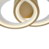 PLAFON DE SOBREPOR LED ZAHAL ELI 3000K 42W BIVOLT DOURADO FOSCO | NORDECOR 2513