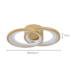 PLAFON DE SOBREPOR LED ZAHAL ELI 3000K 42W BIVOLT DOURADO FOSCO | NORDECOR 2513