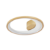 PLAFON DE SOBREPOR LED ZAHAL REDONDO 3000K 27W BIVOLT DOURADO FOSCO | NORDECOR 2511