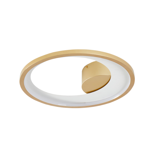 PLAFON DE SOBREPOR LED ZAHAL REDONDO 3000K 27W BIVOLT DOURADO FOSCO | NORDECOR 2511 PLAFON DE SOBREPOR LED ZAHAL REDONDO 3000K 27W BIVOLT DOURADO FOSCO | NORDECOR 2511