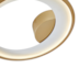 PLAFON DE SOBREPOR LED ZAHAL REDONDO 3000K 27W BIVOLT DOURADO FOSCO | NORDECOR 2511