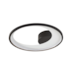 PLAFON DE SOBREPOR LED ZAHAL REDONDO 3000K 27W BIVOLT PRETO | NORDECOR 2512