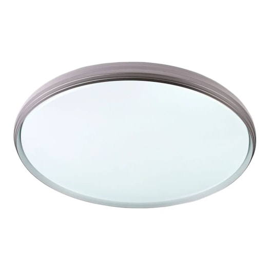 PLAFON DE SOBREPOR LED ZENITH REDONDO 3000K 36W BIVOLT Ø50X5CM METAL E ACRÍLICO BRANCO E CINZA | USINA IMPORTS UI20300/50BTCZ PLAFON DE SOBREPOR LED ZENITH REDONDO 3000K 36W BIVOLT Ø50X5CM METAL E ACRÍLICO BRANCO E CINZA | USINA IMPORTS UI20300/50BTCZ