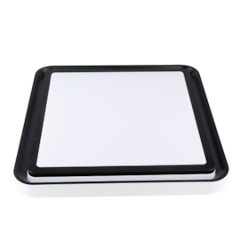 PLAFON DE SOBREPOR LED ZONY QUADRADO DIMERIZÁVEL MULTITEMPERATURA 36W BIVOLT PRETO | NORDECOR 2672