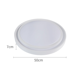 PLAFON DE SOBREPOR LED ZONY REDONDO DIMERIZÁVEL 36W BIVOLT BRANCO | NORDECOR 2669