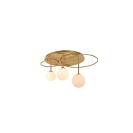 PLAFON DE SOBREPOR LINDO METAL E VIDRO DOURADO E FOSCO 3XG9 | BELLA ILUMINAÇÃO TR006 PLAFON DE SOBREPOR LINDO METAL E VIDRO DOURADO E FOSCO 3XG9 | BELLA ILUMINAÇÃO TR006