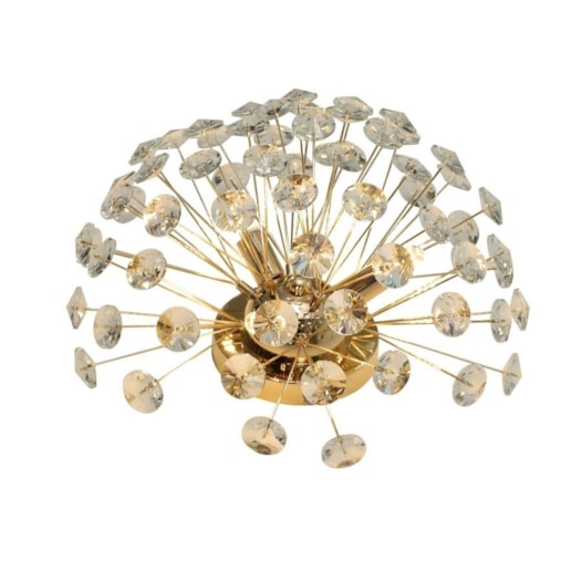 PLAFON DE SOBREPOR Ø35CM CRISTAL E ALUMÍNIO DOURADO | SINDORA ILUMINAÇÃO DCX01238 PLAFON DE SOBREPOR Ø35CM CRISTAL E ALUMÍNIO DOURADO | SINDORA ILUMINAÇÃO DCX01238