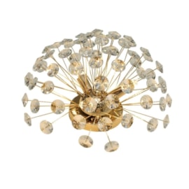 PLAFON DE SOBREPOR Ø35CM CRISTAL E ALUMÍNIO DOURADO | SINDORA ILUMINAÇÃO DCX01238 PLAFON DE SOBREPOR Ø35CM CRISTAL E ALUMÍNIO DOURADO | SINDORA ILUMINAÇÃO DCX01238