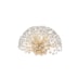 PLAFON DE SOBREPOR Ø60CM CRISTAL E ALUMÍNIO DOURADO E TRANSPARENTE | SINDORA ILUMINAÇÃO DCX01227