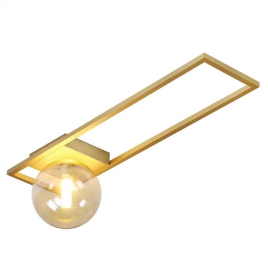 PLAFON DE SOBREPOR ORBIT MONDRI CHAMPANHE E DOURADO | STUDIOLUCE PLH1596CHDO