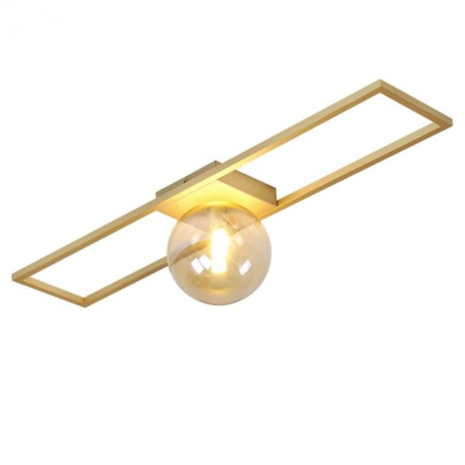 PLAFON DE SOBREPOR ORBIT MONDRI CHAMPANHE E DOURADO | STUDIOLUCE PLH1597CHDO