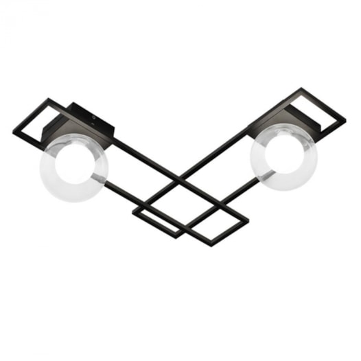 PLAFON DE SOBREPOR ORBIT MONDRI TRANSPARENTE E PRETO | STUDIOLUCE PLH1598TRPT PLAFON DE SOBREPOR ORBIT MONDRI TRANSPARENTE E PRETO | STUDIOLUCE PLH1598TRPT