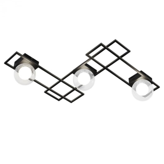 PLAFON DE SOBREPOR ORBIT MONDRI TRANSPARENTE E PRETO | STUDIOLUCE PLH1905TRPT PLAFON DE SOBREPOR ORBIT MONDRI TRANSPARENTE E PRETO | STUDIOLUCE PLH1905TRPT
