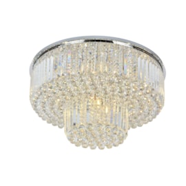 PLAFON DE SOBREPOR REDONDO Ø80X42CM CRISTAL E METAL CROMADO E TRANSPARENTE | SINDORA DCX00724 PLAFON DE SOBREPOR REDONDO Ø80X42CM CRISTAL E METAL CROMADO E TRANSPARENTE | SINDORA DCX00724