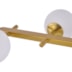 PLAFON DE SOBREPOR ROMAI ORI 85X50CM METAL E VIDRO DOURADO | NORDECOR 2275
