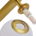 PLAFON DE SOBREPOR ROMAI ORI 85X50CM METAL E VIDRO DOURADO | NORDECOR 2275